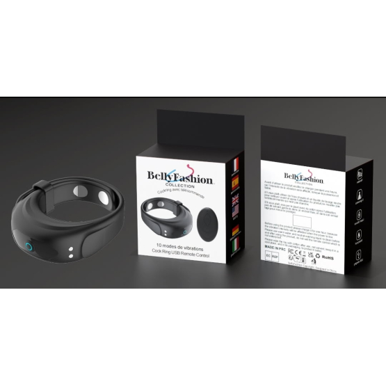 Cockring silicone ajustable avec télécommande