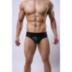 Slip homme simili cuir boucle - REF614