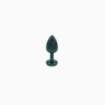 Plug anal noir alluminium Belly Fashion