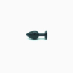Plug anal noir alluminium Belly Fashion