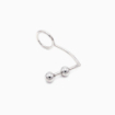 Plug anal cockring acier deux boules Belly Fashion