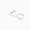 Plug anal cockring acier deux boules Belly Fashion
