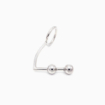 Plug anal cockring acier deux boules Belly Fashion