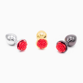Plug anal aluminium bijou fleur Belly Fashion