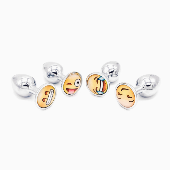 Plug anal aluminium Smiley Belly Fashion