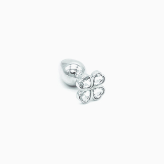 Plug anal aluminium bijou trèfle coeur Belly Fashion