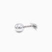 Plug anal aluminium et sa tige flexible Belly Fashion