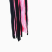Grand fouet noir & rose peluche