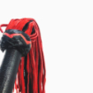 Fouet rouge & noir bicolore