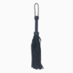 Fouet tressé noir cuir nubuck