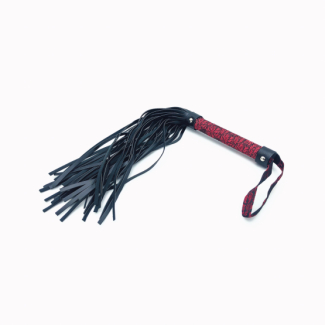 Fouet tissus asiatique rouge & noir