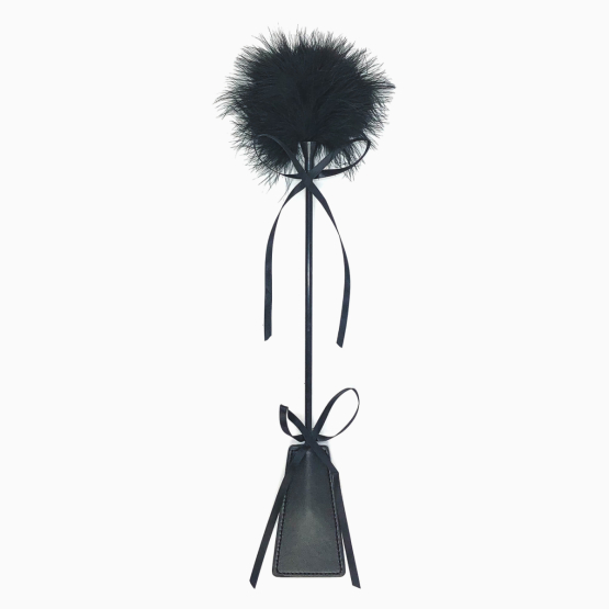 Cravache yin & yang plumes