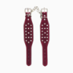 Menottes strass Nubuck rouge bordeaux