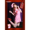 Costume infirmière robe rose sexy