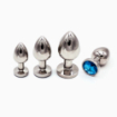 Plug anal acier bijou - Taille : XL