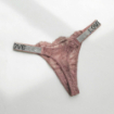 String dentelle et paillettes LOVE bande large