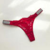 String dentelle et paillettes LOVE bande large