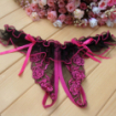 String ouvert dentelle transparent