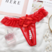String ouvert dentelle perles