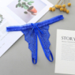 String ouvert dentelle broderie noeud