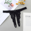 String ouvert dentelle broderie noeud