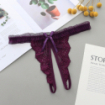 String ouvert dentelle broderie noeud