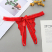 String ouvert dentelle broderie noeud