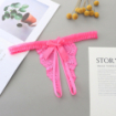 String ouvert dentelle broderie noeud