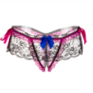 String ouvert dentelle culotte noeuds