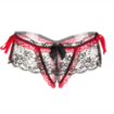 String ouvert dentelle culotte noeuds