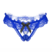 String ouvert dentelle perle petit noeud
