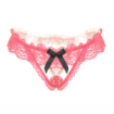 String ouvert dentelle perle petit noeud