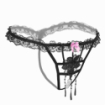 String ouvert dentelle perle ficelle broderie