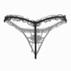 String ouvert dentelle perle ficelle broderie
